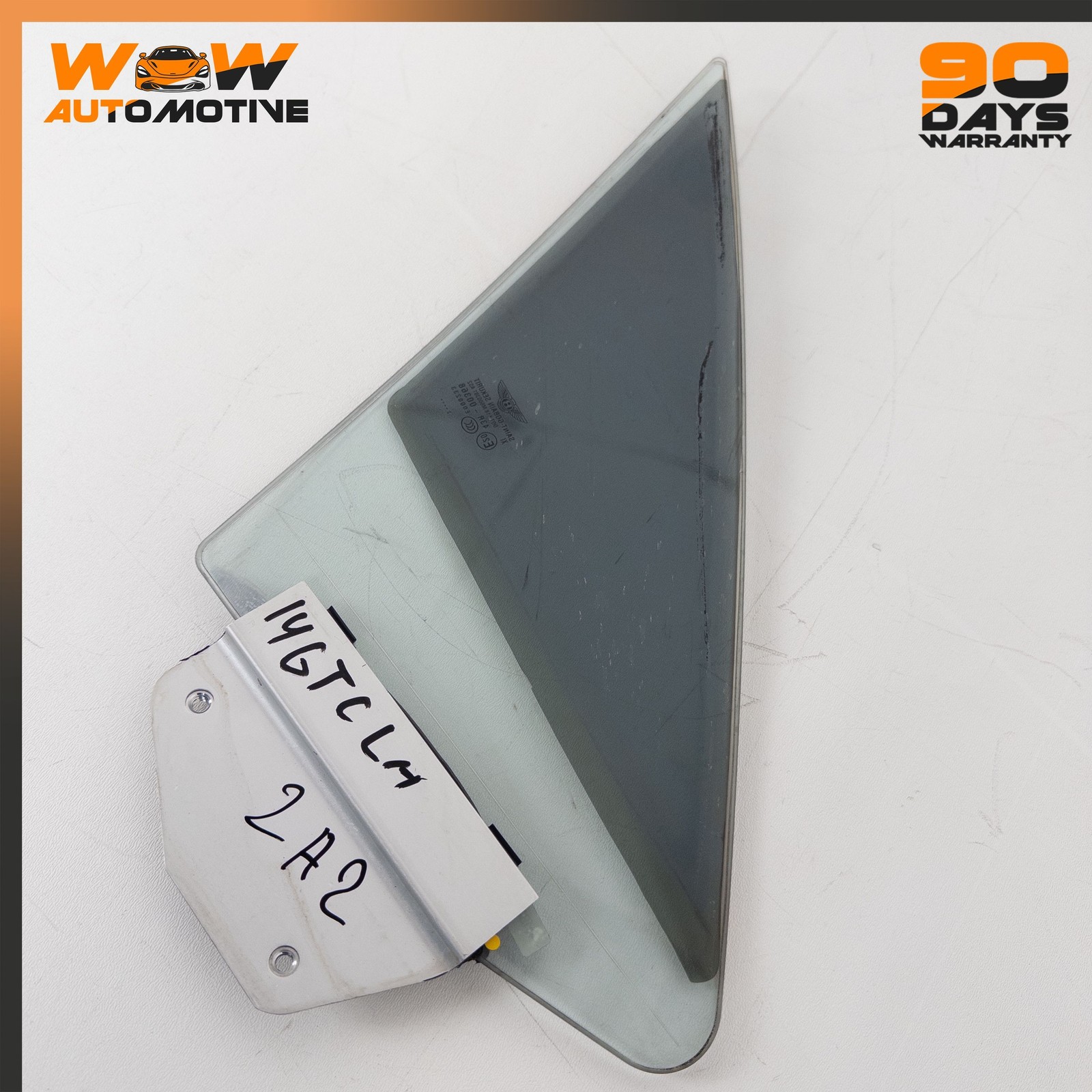 12-17 BENTLEY CONTINENTAL GT FRONT LEFT DOOR VENT WINDOW AUTO GLASS OEM