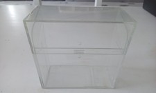 Slimpak  Clear Acrylic 3.5" Floppy Disk Storage Box Holder Flip Case Vintage