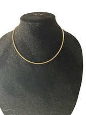 18 Karat, 18? Gold Necklace With sterling silver