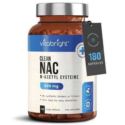 Vitabright NAC (N Acetylcystein) 180 Kapseln Ablaufdatum 04 27