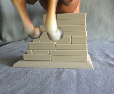 Breyer Traditional Jumping Horse Jump Stand - Tan - Arctic Skunk
