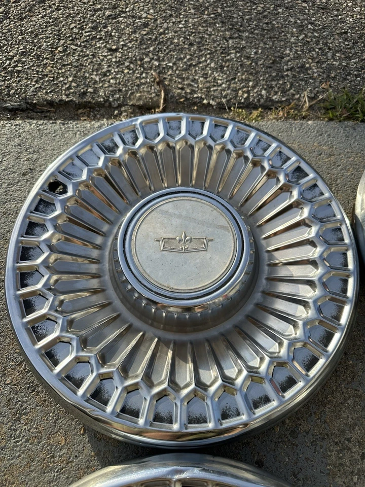 4 77-79 Chevy Caprice 15” Metal Hubcaps Wheel Covers Caprice - Image 3 of 4