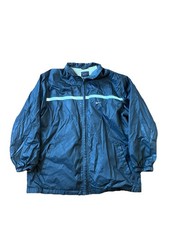 Vintage 90s Nike Windbreaker Jacket Medium Black Full Zip
