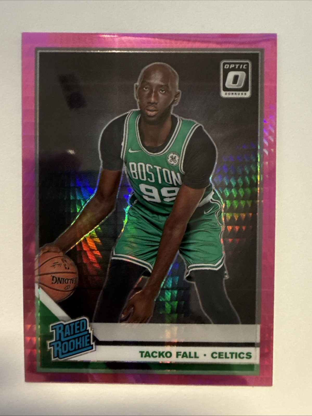 2019-20 Panini Donruss Optic - Rated Rookie Tacko Fall #161 Pink Hyper Prizm...