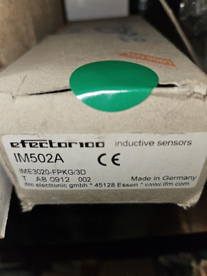 Ifm Electronic Sensor IME3020BFPKG/3D Induktiv IM502A Sensor New in Box, Neu/ovp