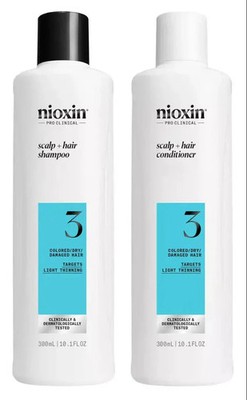 Nioxin Pro Clinical Scalp  Hair Shampoo and Conditioner Set System 3 10.1 oz