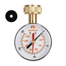 2-1/2" Water Pressure Test Gauge,House Water Pressure Gauge,Garden Hose Press...