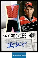 2008-09 SPx JERSEY AUTO  RC Zach Boychuk Rookie Auto Carolina Hurricanes #167