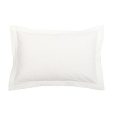 Hemstitch White 100 Cotton King Sham 20" x 36"