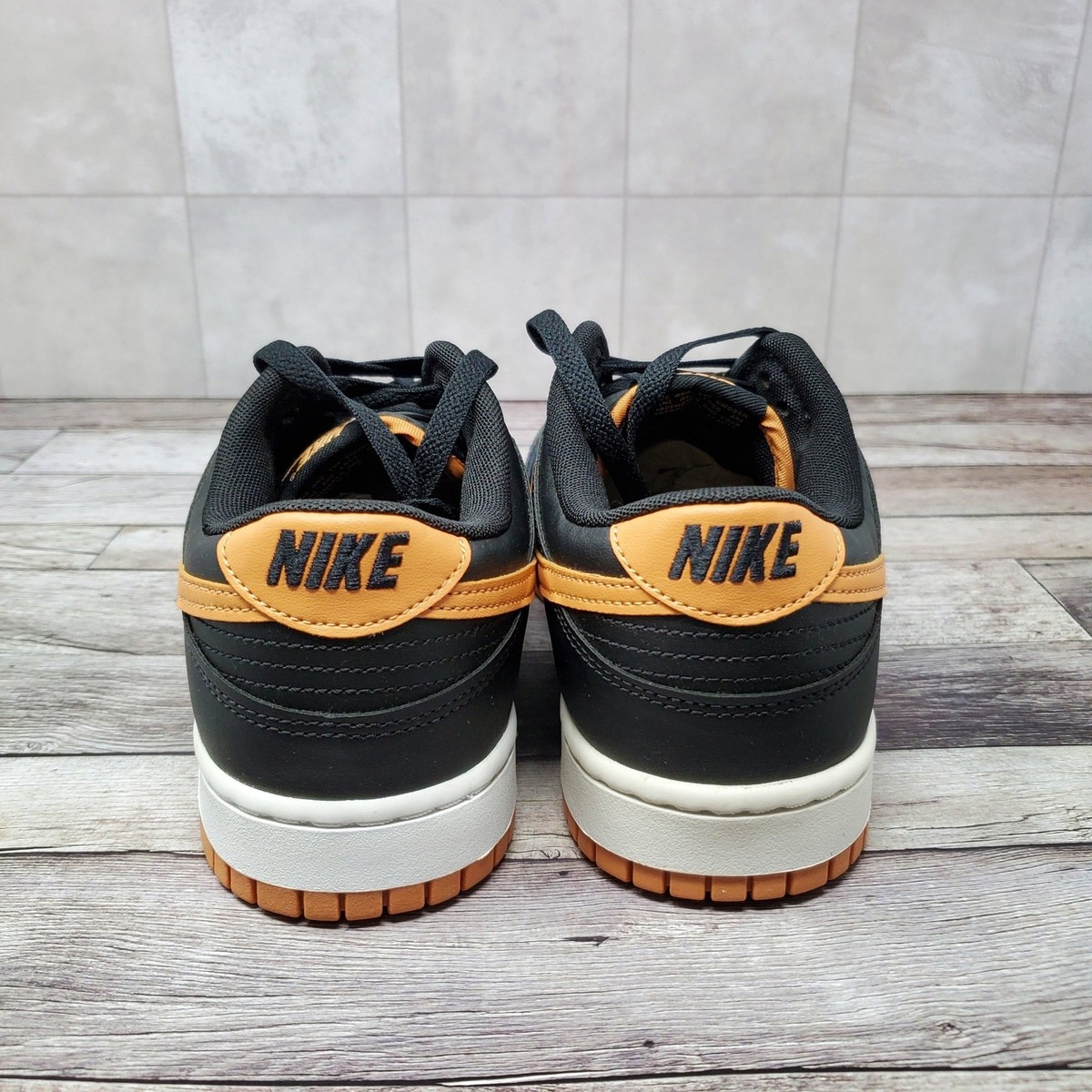 Buy Size 9.5 - Nike Men's Dunk Low Black Amber Brown online | eBay