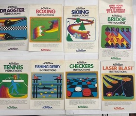 Atari 2600 Activision Game Lot With Manuals And Storage Case Tested Working