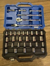 Kobalt 33pc.SAE/METRIC PRO90 Ratchet Mechanics Tool Set 0573345 *