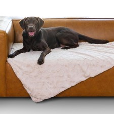 BEST FRIENDS SHERI CALMING LUX DOG BLANKET, FAUX FUR PET, SIZE 40"X50" OYSTER
