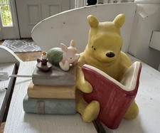 Vintage 1995 Disney Classic Winnie The Pooh Piglet Reading Night Light