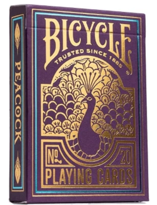 CARDSHOUSE Bicycle Peacock Purple No 20 Spielkarten