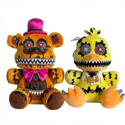 XSmart 7'' Nightmare Fredbear & Chica Plush Set V-37 Five Nights at Freddy's