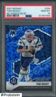 2021 Panini Mosaic No Huddle Blue Prizm #284 Tom Brady Patriots 25/75 PSA 10