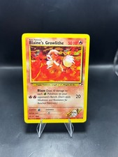Pokémon TCG Blaine's Growlithe Gym Heroes 62/132 Card, Regular- LP/MP