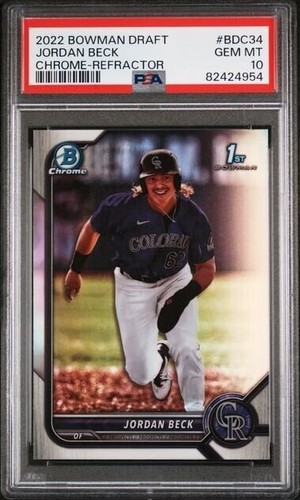 2022 Jordan Beck [Sapphire Purple Refractor] #BDC-34