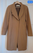 ZARA Basic Damen Mantel S Beige Wolle/Filz La...