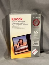 NEW Kodak Premium Photo Paper Gloss 4" x 6" 100 Count Sealed Instant Dry