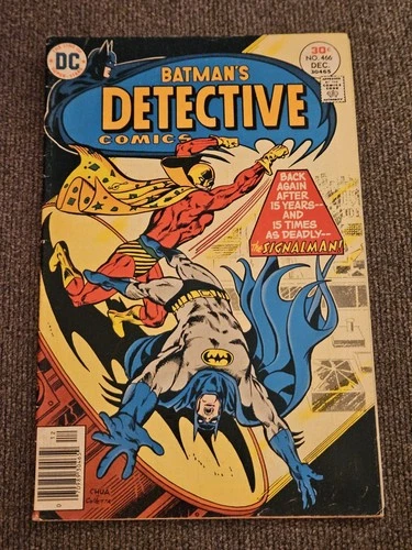 Detective Comics #466 DC Comics December 1976 Superhero Vintage Sci-Fi RARE!📖💥