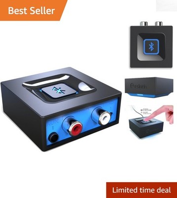 Easy Setup Bluetooth Audio Adapter for Wireless Streaming & Automatic Reconnect