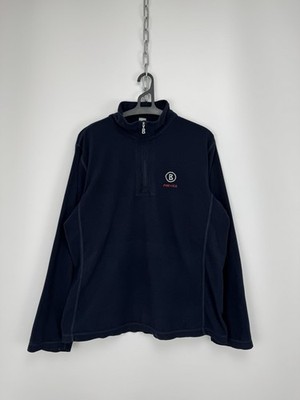 Bogner Fire + Ice Fleece Pullover 1/4 Zip Jacket Navy Men s Size US 40