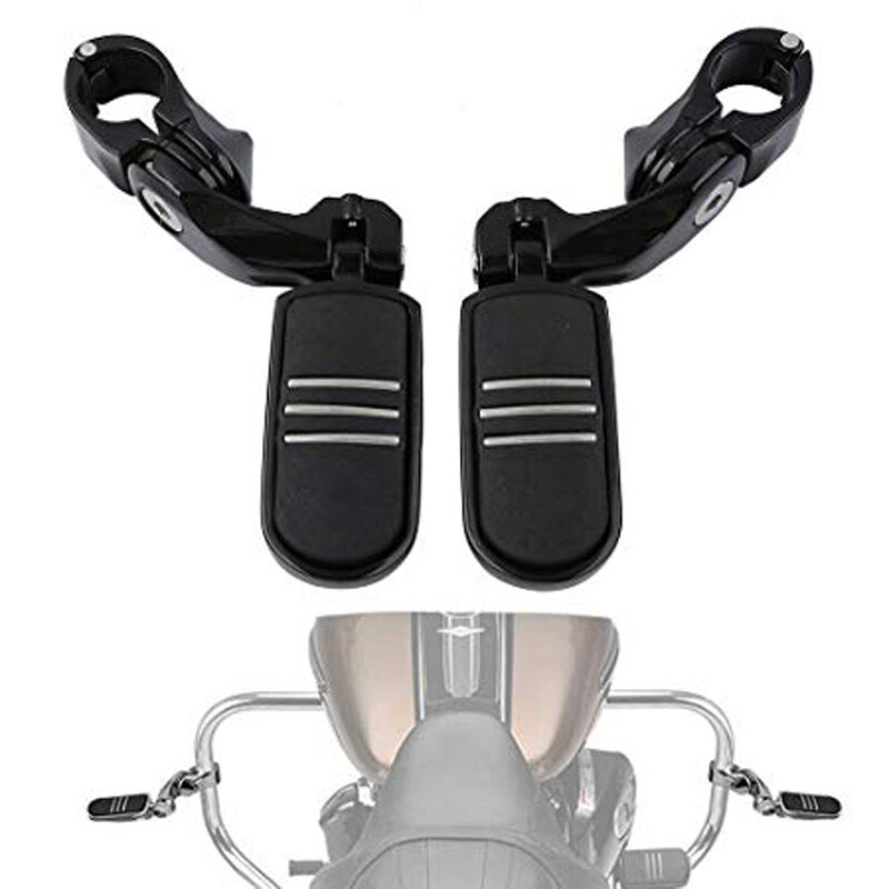 1-1/4 1.25'' LONG Angled Streamliner Highway Engine Guard Foot Pegs For Harley 1-1/4 1.25'' LONG Angled Streamliner Highway Engine Guard Foot Pegs For Harley