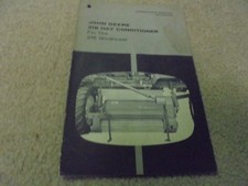 Vintage John Deere 218 Hay Conditioner for the 215 Windrower Operator's Manual