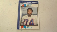 2005 TOPPS ALL TIME FAN FAVORITES DONNIE GREEN  AUTOGRAPHED FOOTBALL CARD