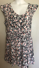 WOMEN'S SIZE 22 STORE TWENTY ONE ORIGINALS HARMONY FLORAL TUNIC DRESS CAP SLEEVE