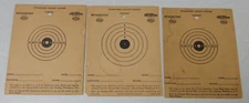 3 National Rifle Asscociation paper shooting targets