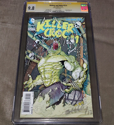 Batman and Robin 23.4 3D Lenticular Cover Signature Series CGC 9.8 Killer Croc 