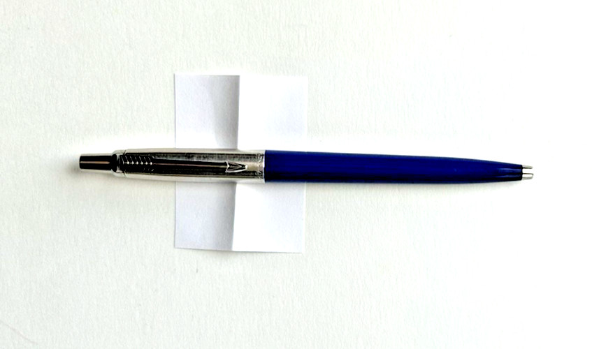 VINTAGE PARKER JOTTER BALL POINT PEN BLUE BARREL W/CHROME