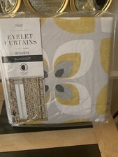 Next Eyelet Retro Petals Curtain 168WX 183D New