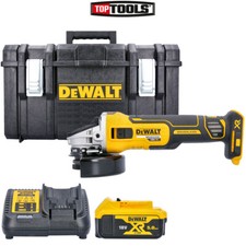 DeWalt DCG405 18V XR BL AngleGrinder + 1 x 5Ah Batt, Charger &1. 0 DS300 Case