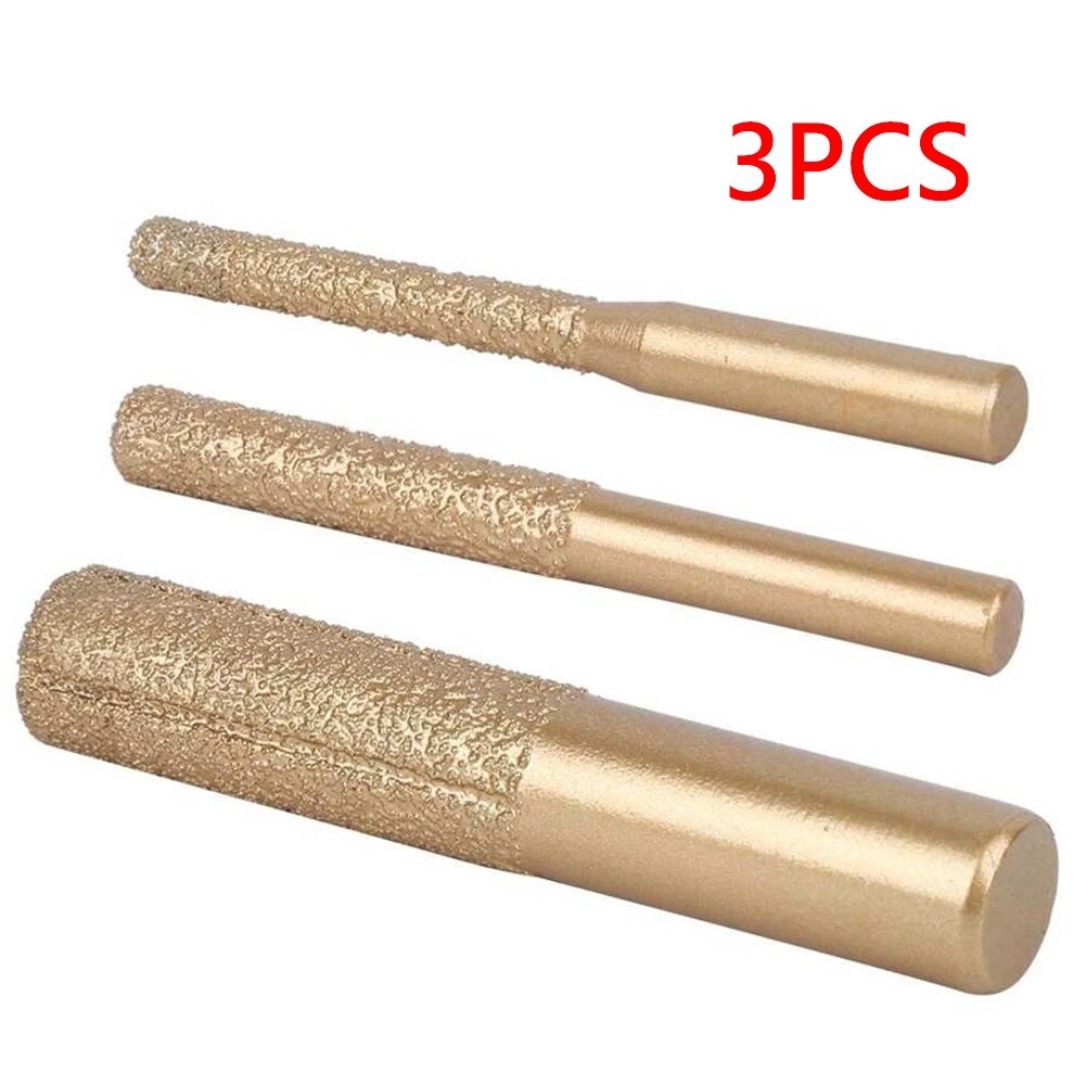Carving Tool Straight Router Bits Brazed Diamond Ceramic Tile For Stone ...