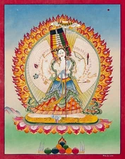 Sacred Dukar Thangka – The Goddess of Protection and Harmony | Hand-Made Thangka
