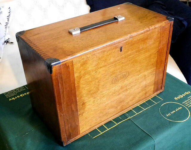 Moore and Wright Engineers Tool Box Vintage Craft Cabinet Engineers Tool