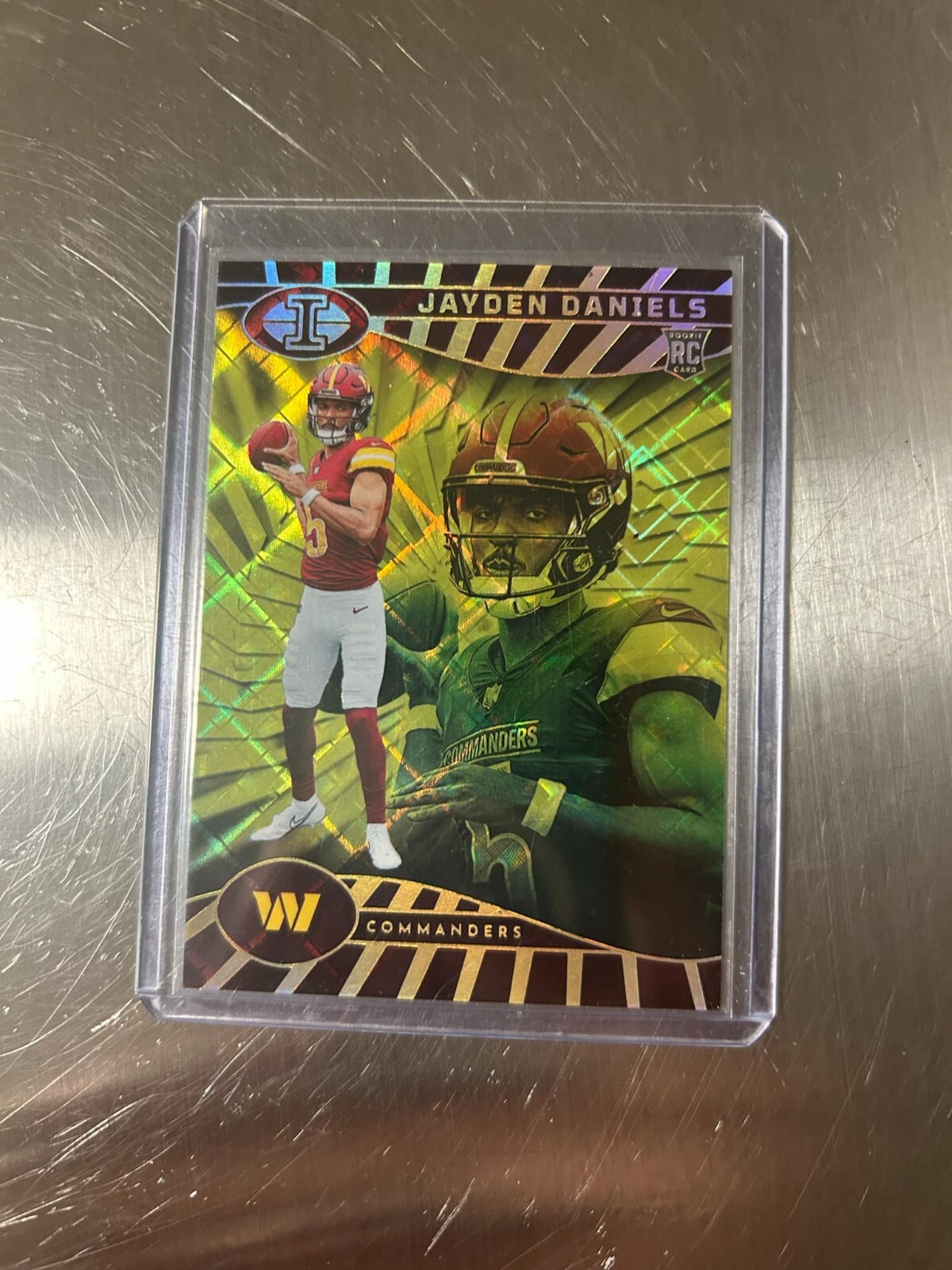 2024 panini illusions #93 jayden daniels yellow diamond RC