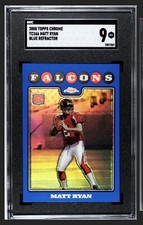2008 Topps Chrome Matt Ryan Blue Refractor