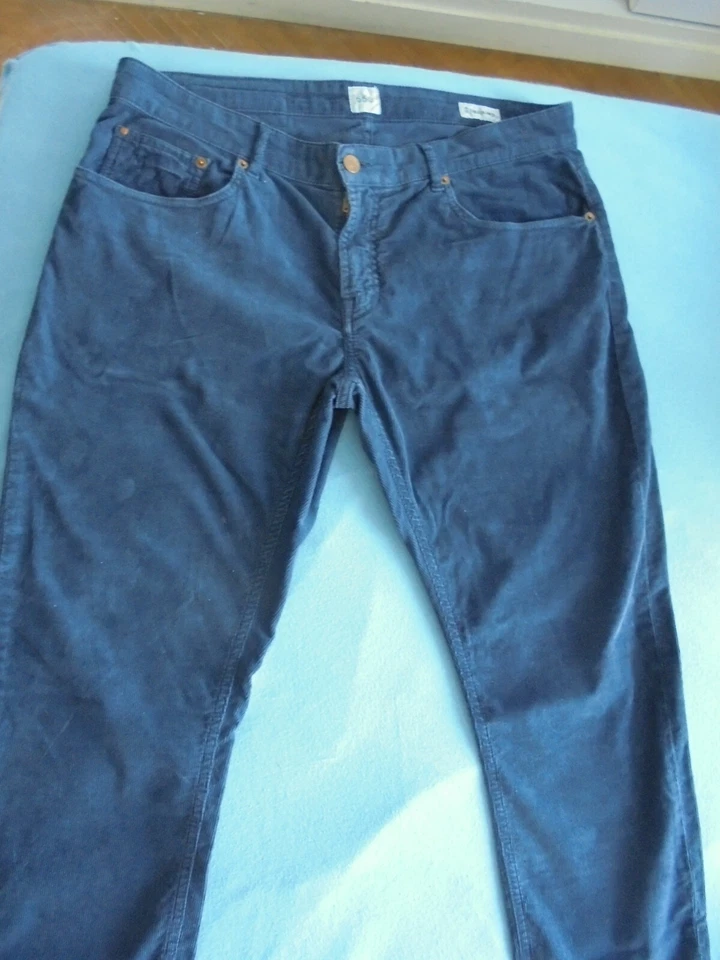 SERGE BLANCO Pantalon VELOURS 650 Marine 35 mais 48 Fr - Photo 3/4
