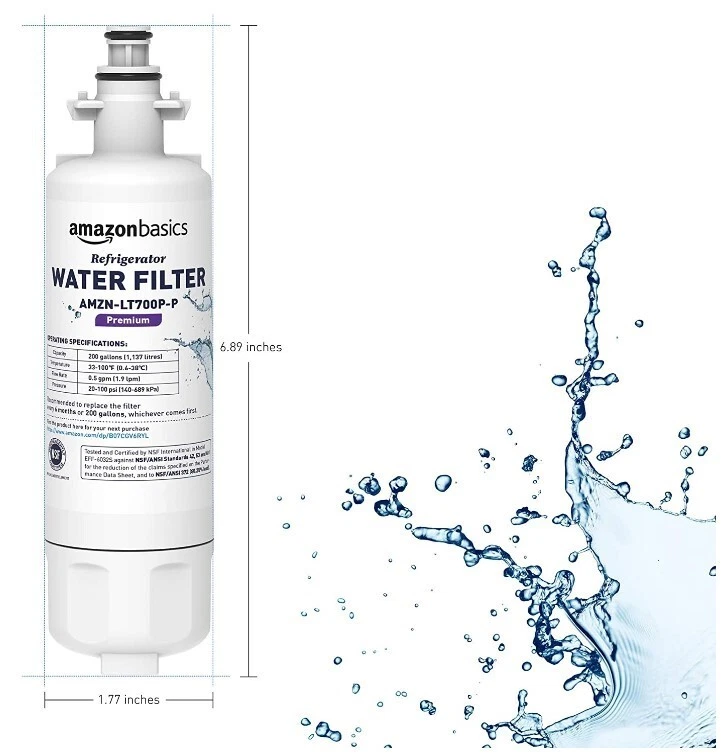 Replacement LG LT700P Refrigerator Water Filter Cartridge Pack of 4 Premium - Image 4 of 4