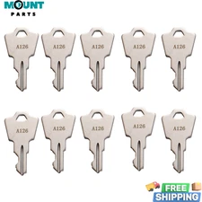 10 Replacement Ignition Keys A126 Keys Fire Alarm Remote Panel and Scooter Key