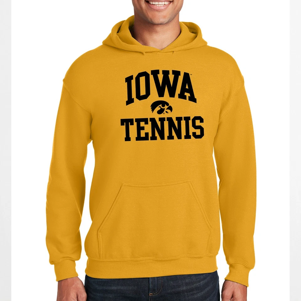Sudadera con capucha de tenis Iowa Hawkeyes Arch Logo - dorada Foto 4 de 4