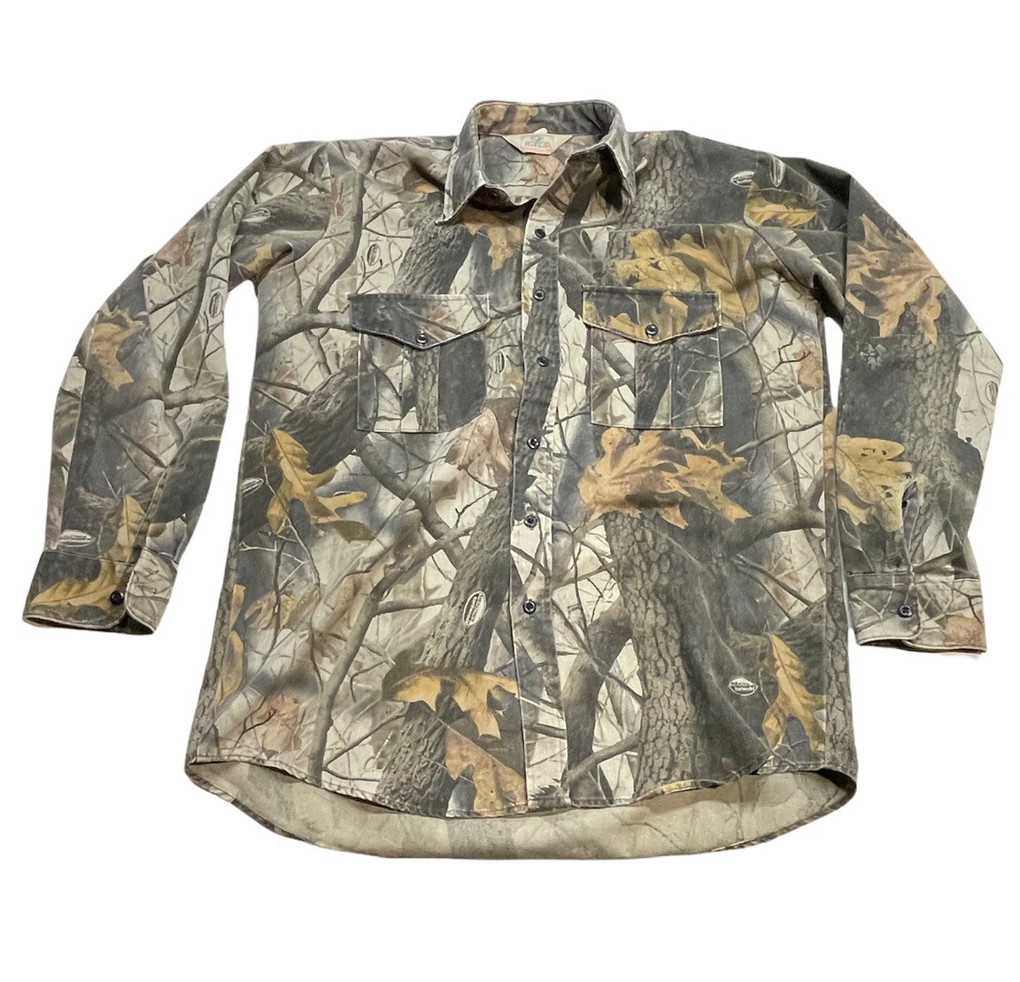 Camo button top up dress shirt