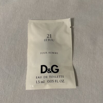 Dolce & Gabbana #21 Le Fou Pour Homme EDT Sample 1.5ml/0.05oz New Sealed
