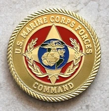 US Marine Corps Force Command Challenge Coin
