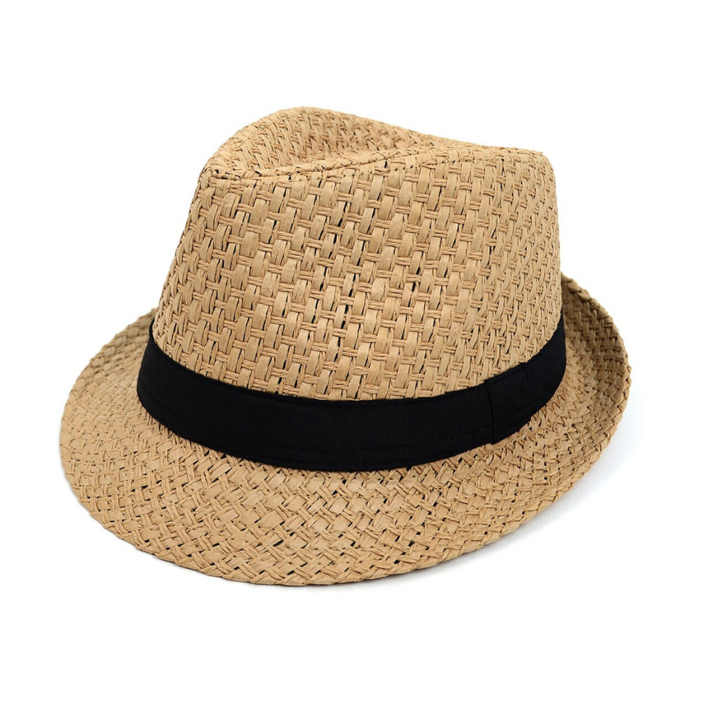 Mens Fedora Black Banded Fashion Hat-image